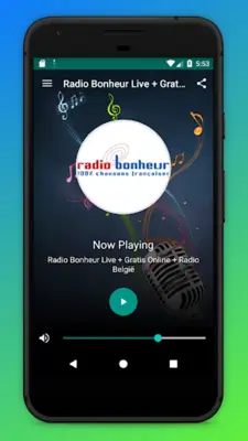 Radio Bonheur Belgique android App screenshot 1